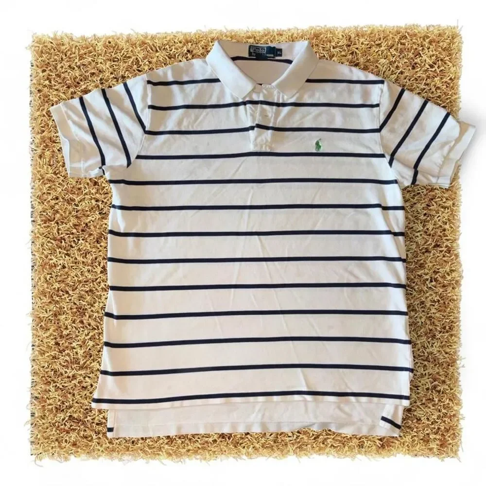 Polo-ralph-lauren Men's White and Cream Polo-shirts